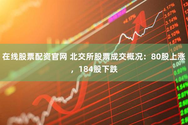 在线股票配资官网 北交所股票成交概况：80股上涨，184股下跌